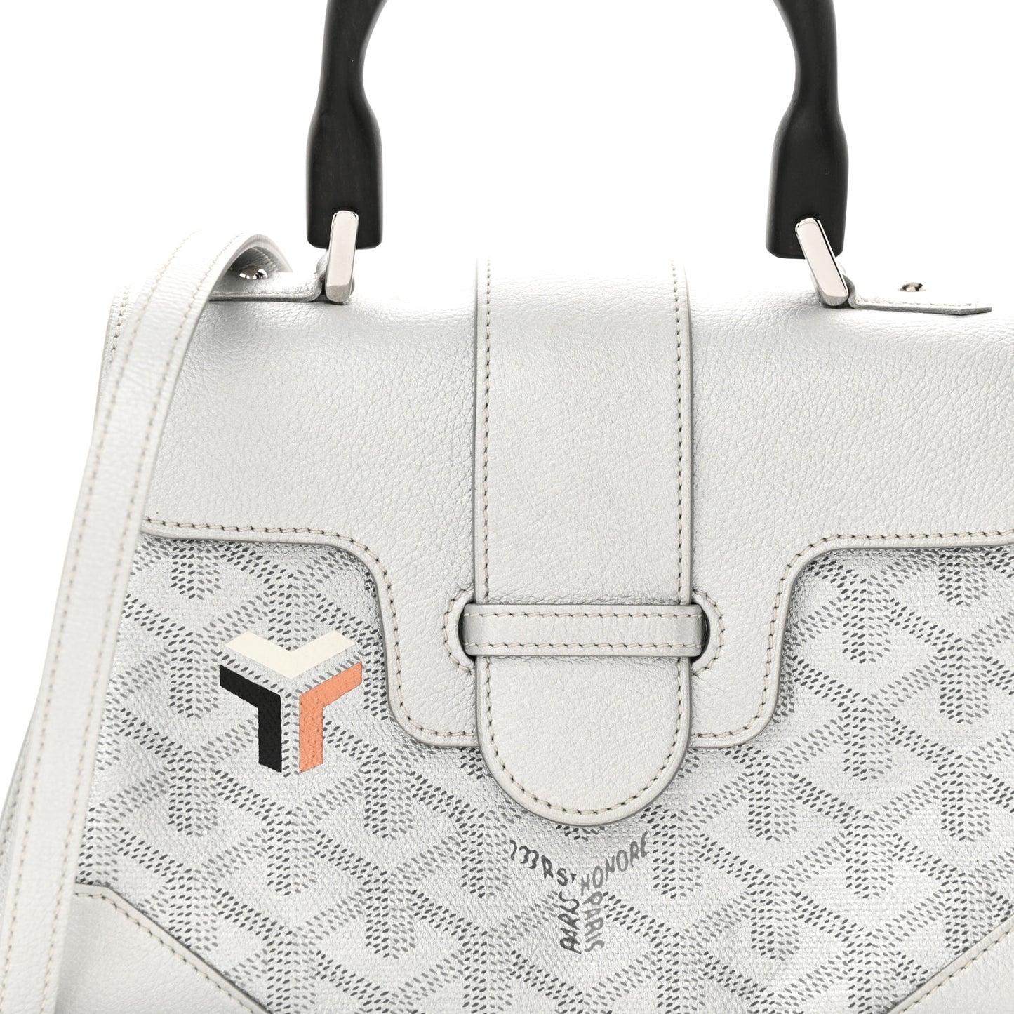 Goyardine Precious Metals Mini Saigon Silver