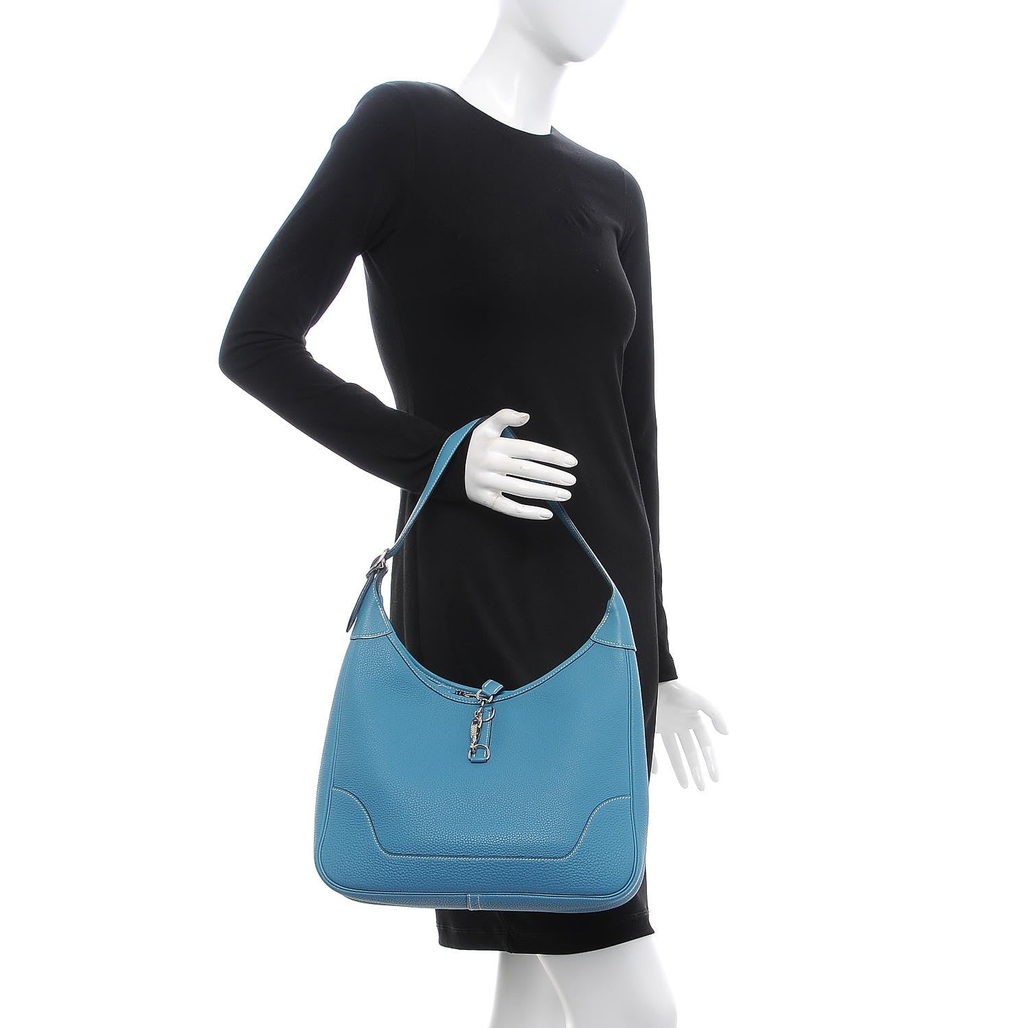Hermes Togo Trim 35 Hobo Blue Jean 2 of 9