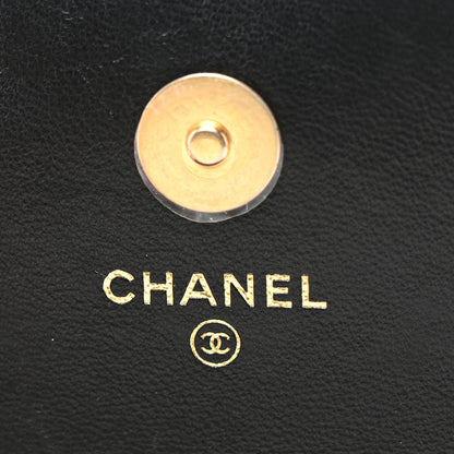 Chanel Lambskin Enamel Quilted Pending CC Flap Belt Bag Black 6 of 11