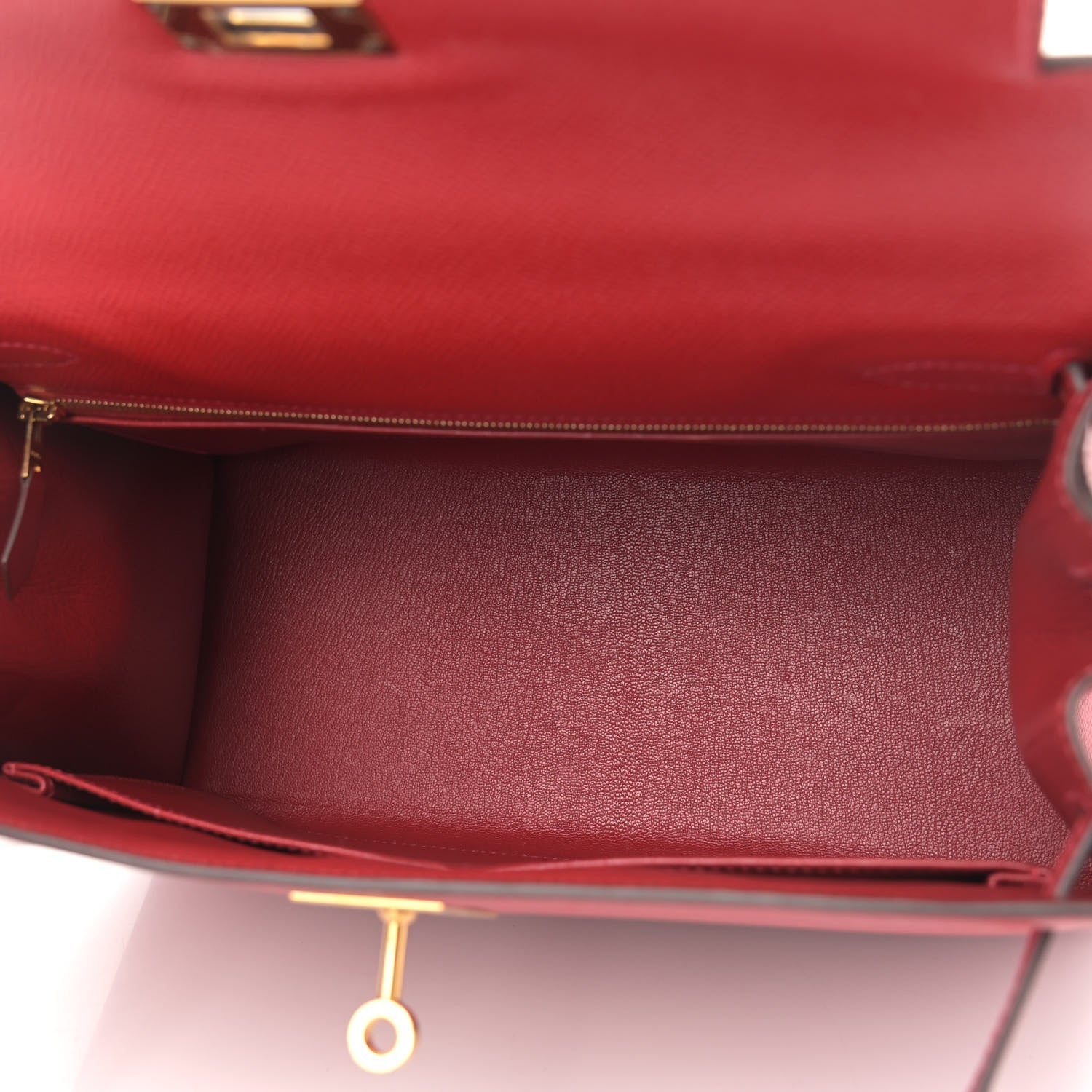 Hermes Epsom Kelly Sellier 28 Rouge Casaque 5 of 11