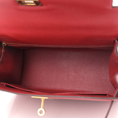 Hermes Epsom Kelly Sellier 28 Rouge Casaque 5 of 11