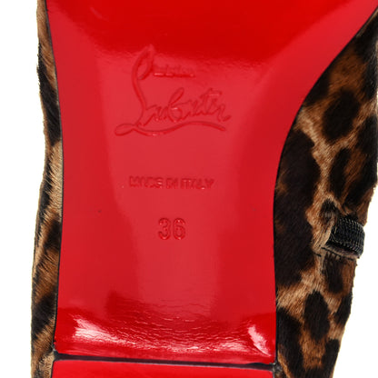 Christian Louboutin Pony Hair Tounoir Ankle Boots 36 Leopard 6 of 11