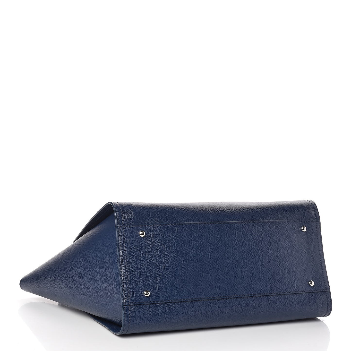 Caviar Large Studded Deauville Tote Navy