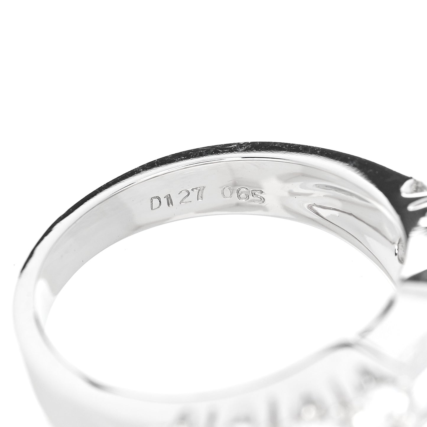 18K White Gold Diamond 1.92ctw Baguette Round Cut Ring 50 5.25