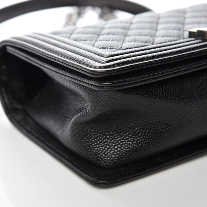 Chanel Caviar Quilted Medium Boy Flap Black 10 of 12