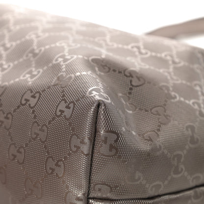 Gucci Imprime Monogram Medium Zippered Shopping Tote Pewter 10 of 20