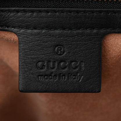 Gucci Calfskin Bamboo Trapuntata Queen Margaret Top Handle Bag Black 6 of 10