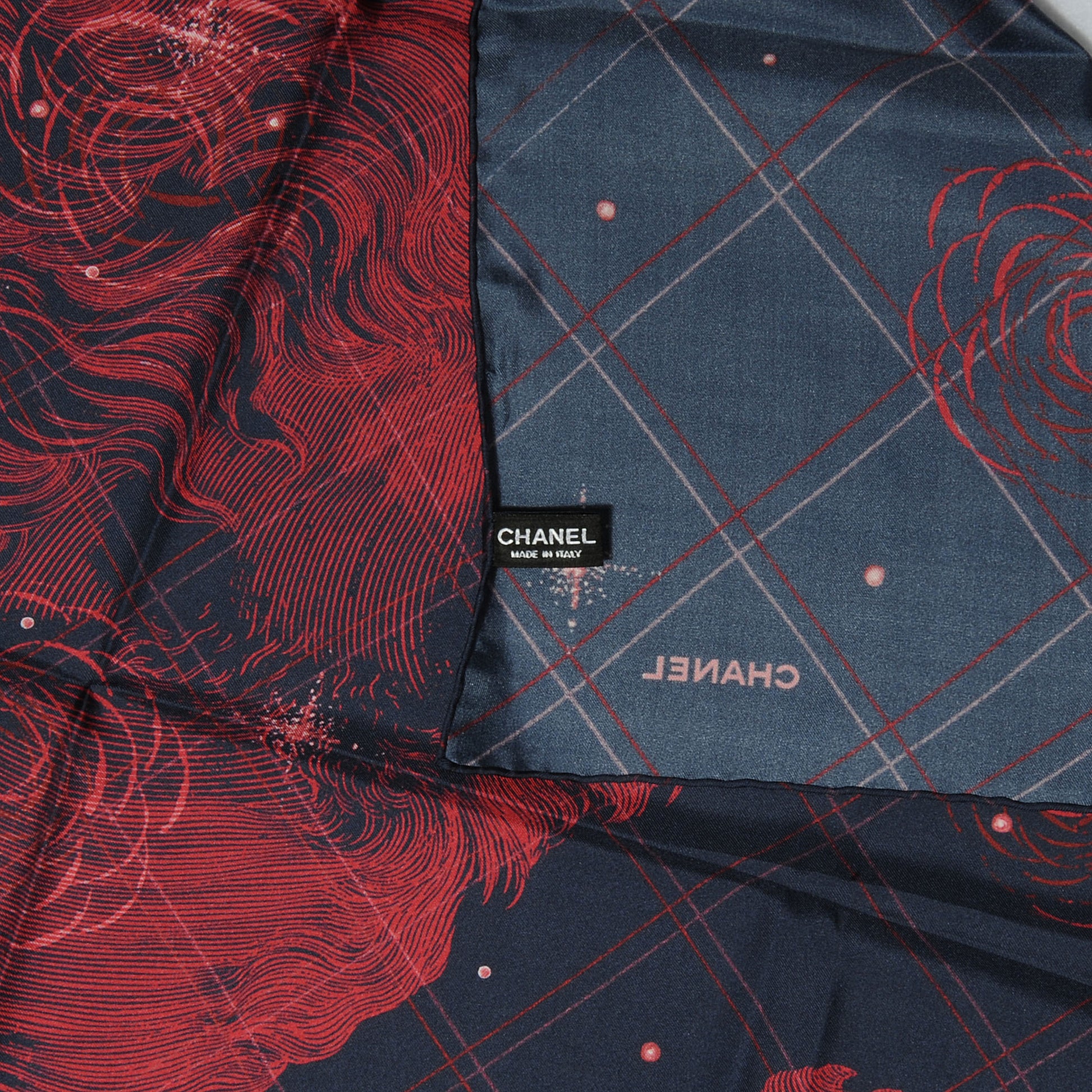 Chanel Silk Lion CC Scarf 5 of 5