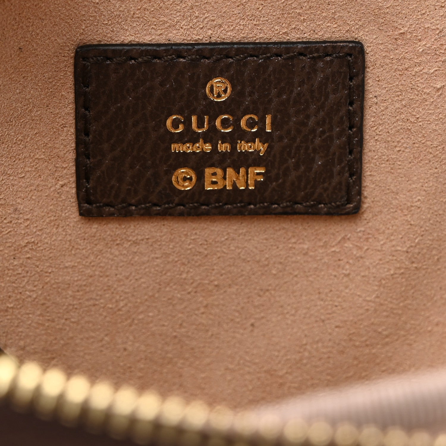 Gucci X BNF GG Supreme Monogram Textured Dollar Calfskin Bananya Print Heart Coin Purse Beige Ebony Multicolor New Acero 6 of 7
