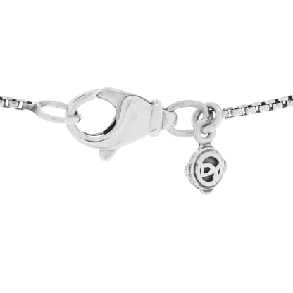 David Yurman Sterling Silver Black Onyx 8mm Petite Chatelaine Pendant Necklace 5 of 5