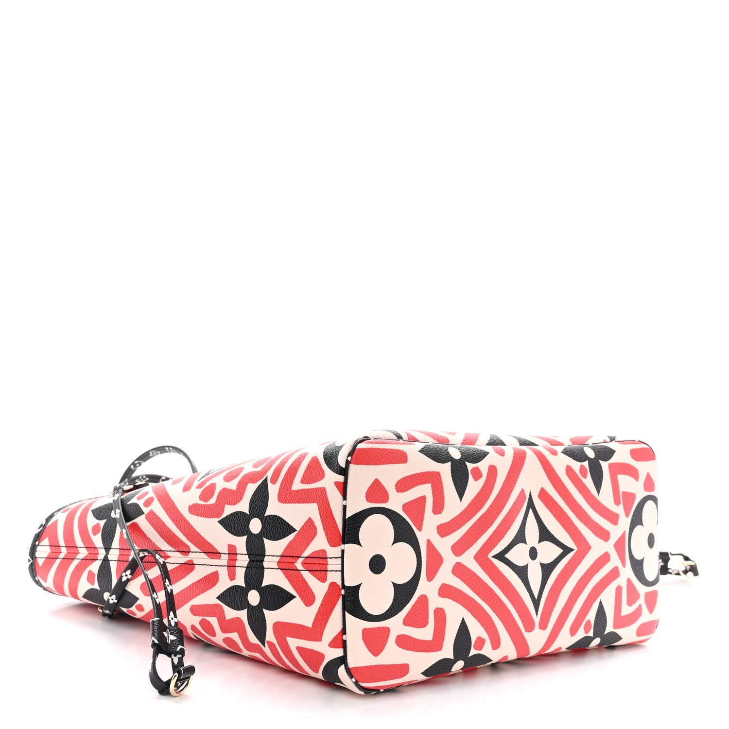 Louis Vuitton LOUIS VUITTON Monogram Giant Crafty Neverfull MM Creme Rouge Black 5 of 11