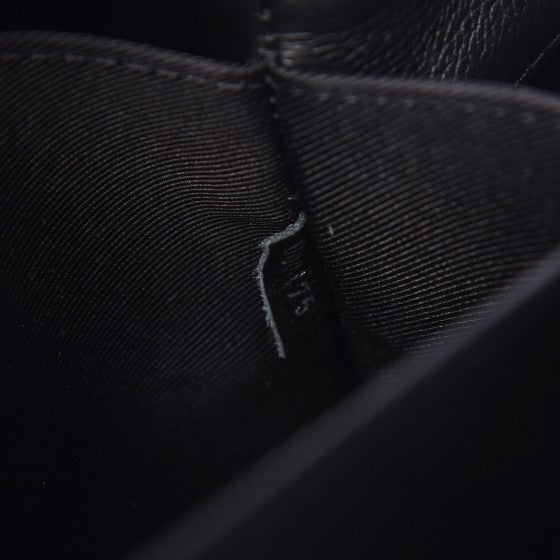 Soft Calfskin Lockme II Top Handle Vanille Black