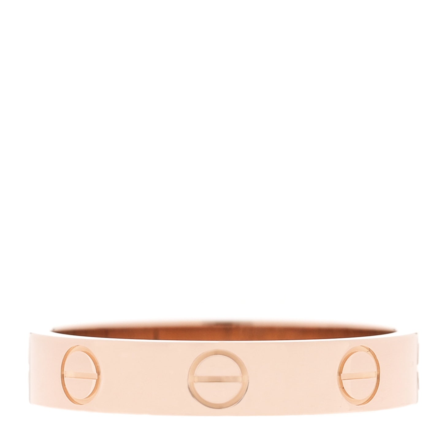 18K Pink Gold 3.5mm LOVE Wedding Band Ring 53 6.5