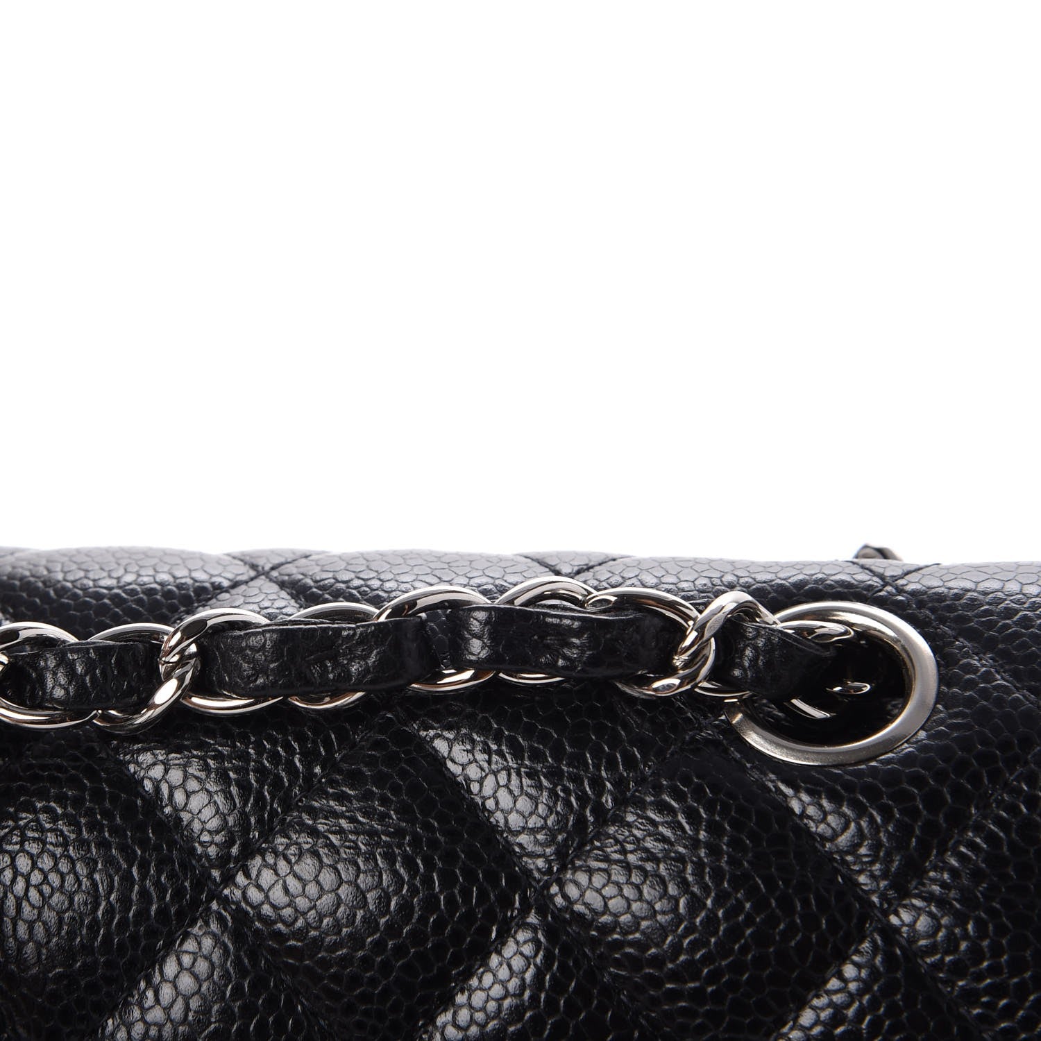 Chanel Caviar Quilted Medium Double Flap Black 11 of 13