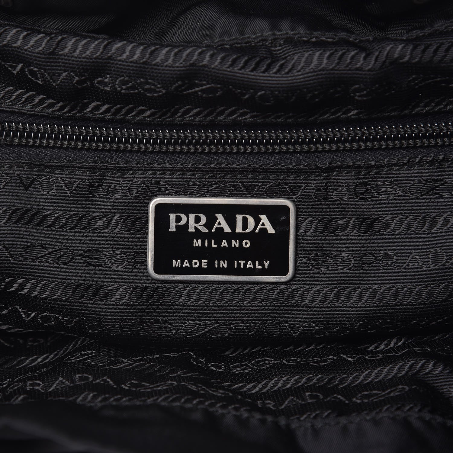 Prada Nylon Vela Medium Backpack Black 6 of 11