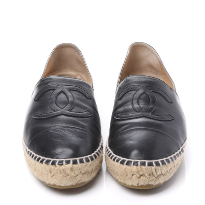 Chanel Lambskin CC Espadrilles 41 Black 2 of 9