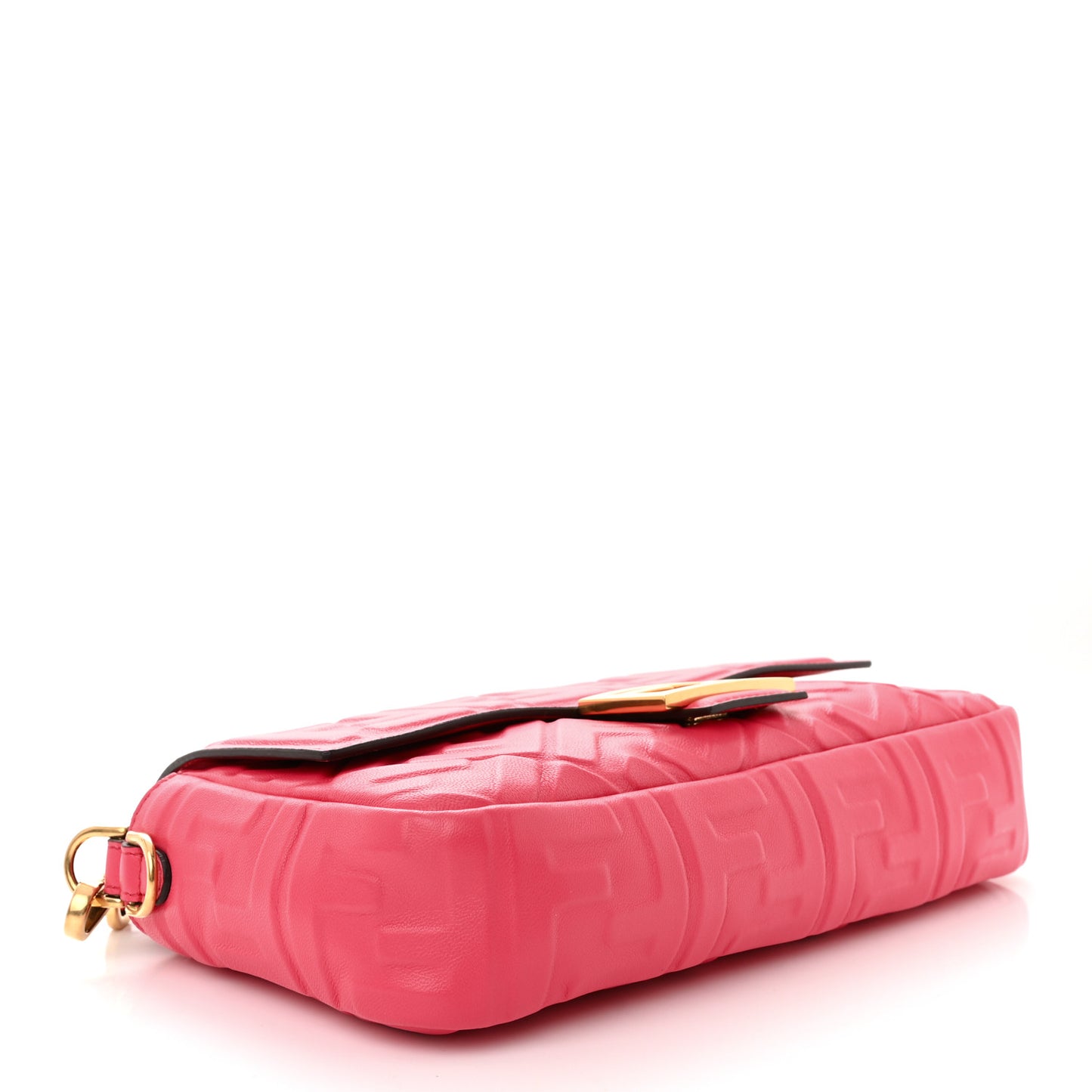 Nappa FF 1974 Embossed Baguette Lampone
