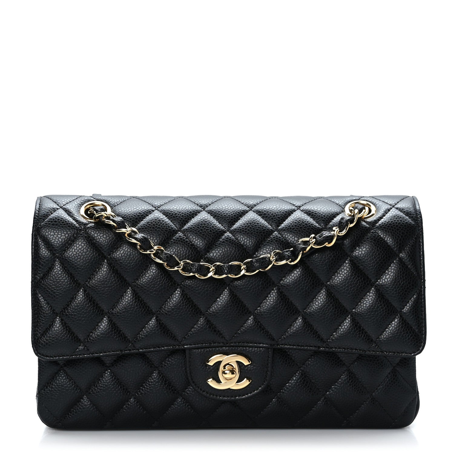 Chanel Caviar Quilted Medium Double Flap Black 1 of 9