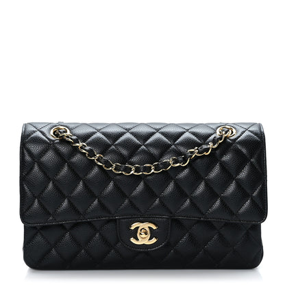 Chanel Caviar Quilted Medium Double Flap Black 1 of 9