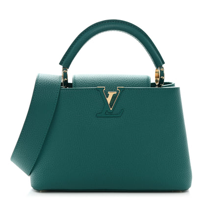 Louis Vuitton Taurillon Capucines BB Green 1 of 9