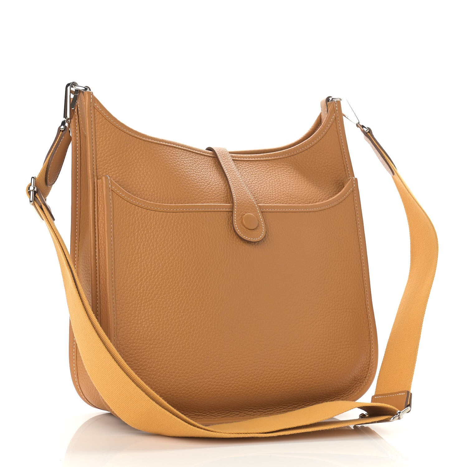 Hermes Taurillon Clemence Evelyne III PM Natural Sable 3 of 11