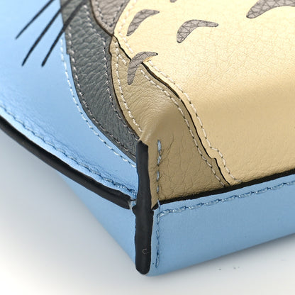 Loewe X MY NEIGHBOR TOTORO Calfskin Gate Pocket Blue Tan Multicolor 7 of 8
