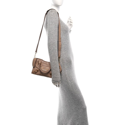 Balenciaga Chevre Gold Metallic Edge Hardware Mini City Rose Des Sables 2 of 10