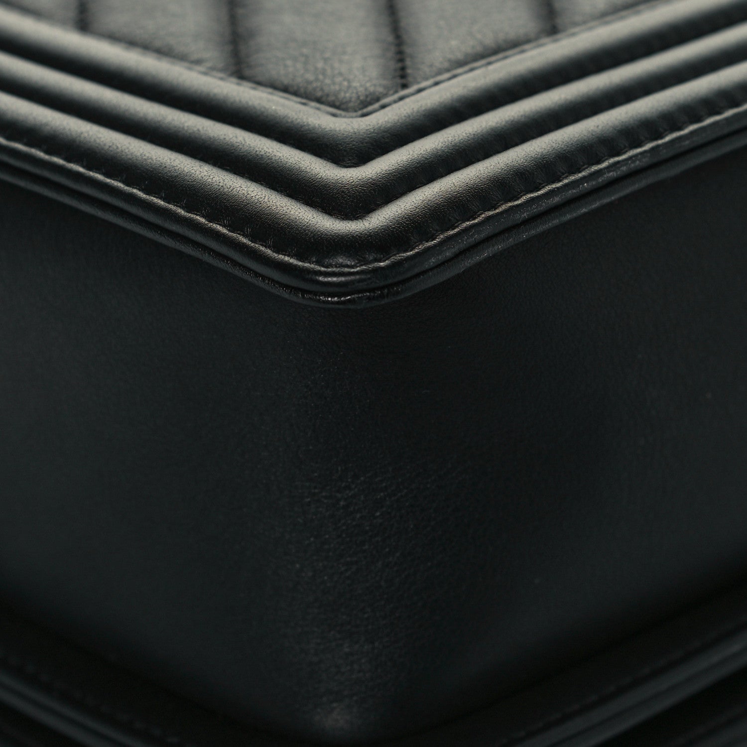 Chanel Calfskin Chevron Quilted New Medium Boy Flap Black 11 of 13