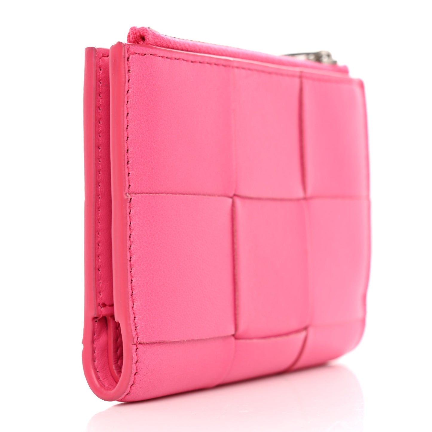Lambskin Intrecciato Wallet Bon Bon