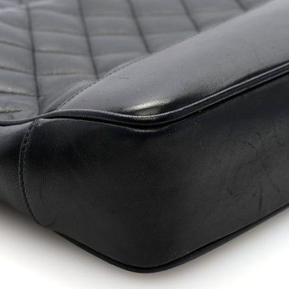 Chanel Lambskin Quilted Shoulder Bag Black 9 of 10