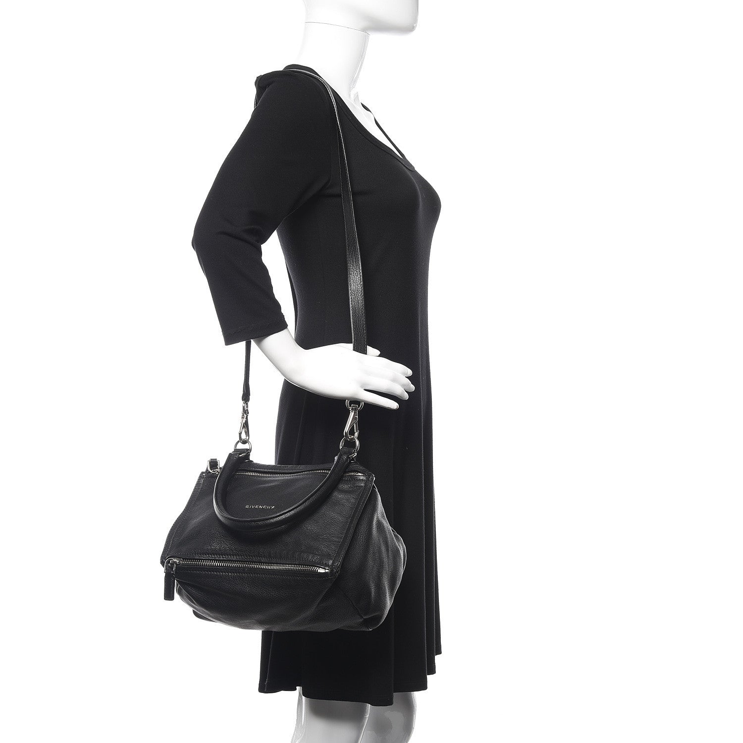 Givenchy Sugar Goatskin Small Pandora Black 2 of 12