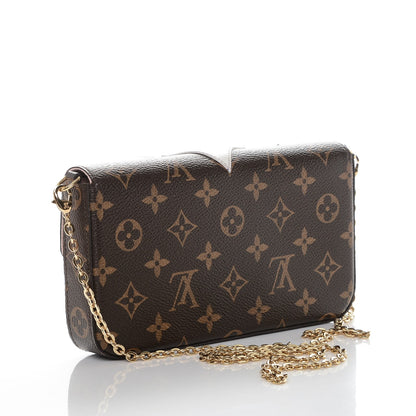 Louis Vuitton Monogram Lovely Birds Pochette Felicie Chain Wallet 3 of 6