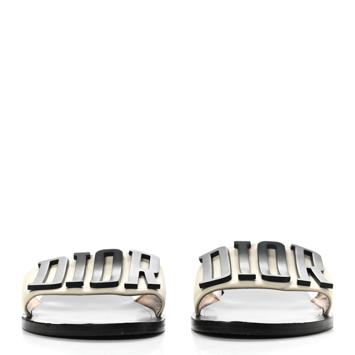 Christian Dior Calfskin Dio(r)evolution 10mm Slide Sandals 38.5 Off White 2 of 8