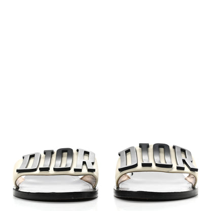 Christian Dior Calfskin Dio(r)evolution 10mm Slide Sandals 38.5 Off White 2 of 8