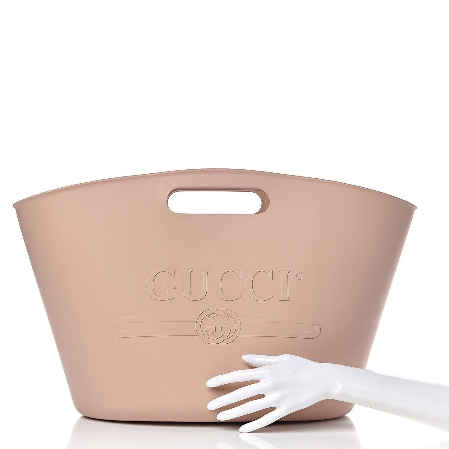 Rubber Oversized Logo Tote Rosa