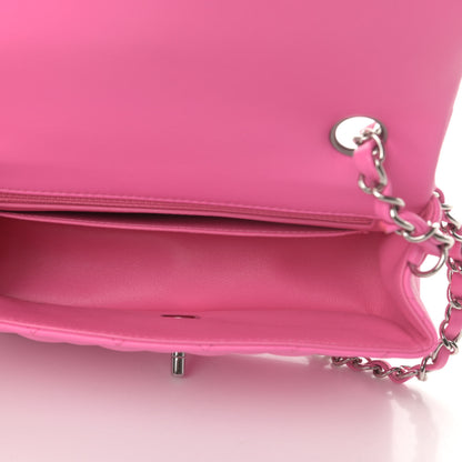 Chanel Lambskin Quilted Mini Rectangular Flap Pink 5 of 12