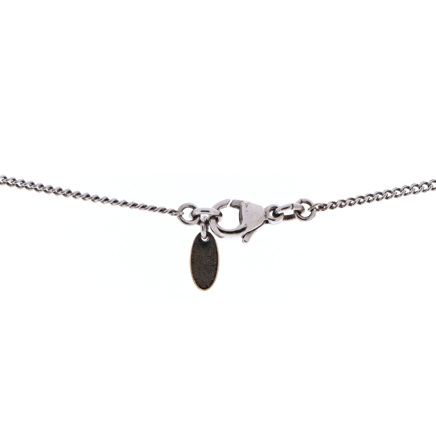 Crystal Timeless CC Necklace Silver