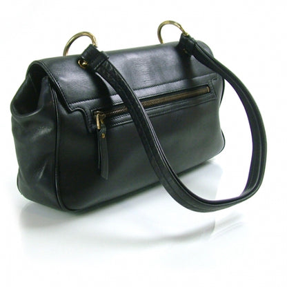 Gucci Leather Flap Shoulder Bag Black 3 of 10