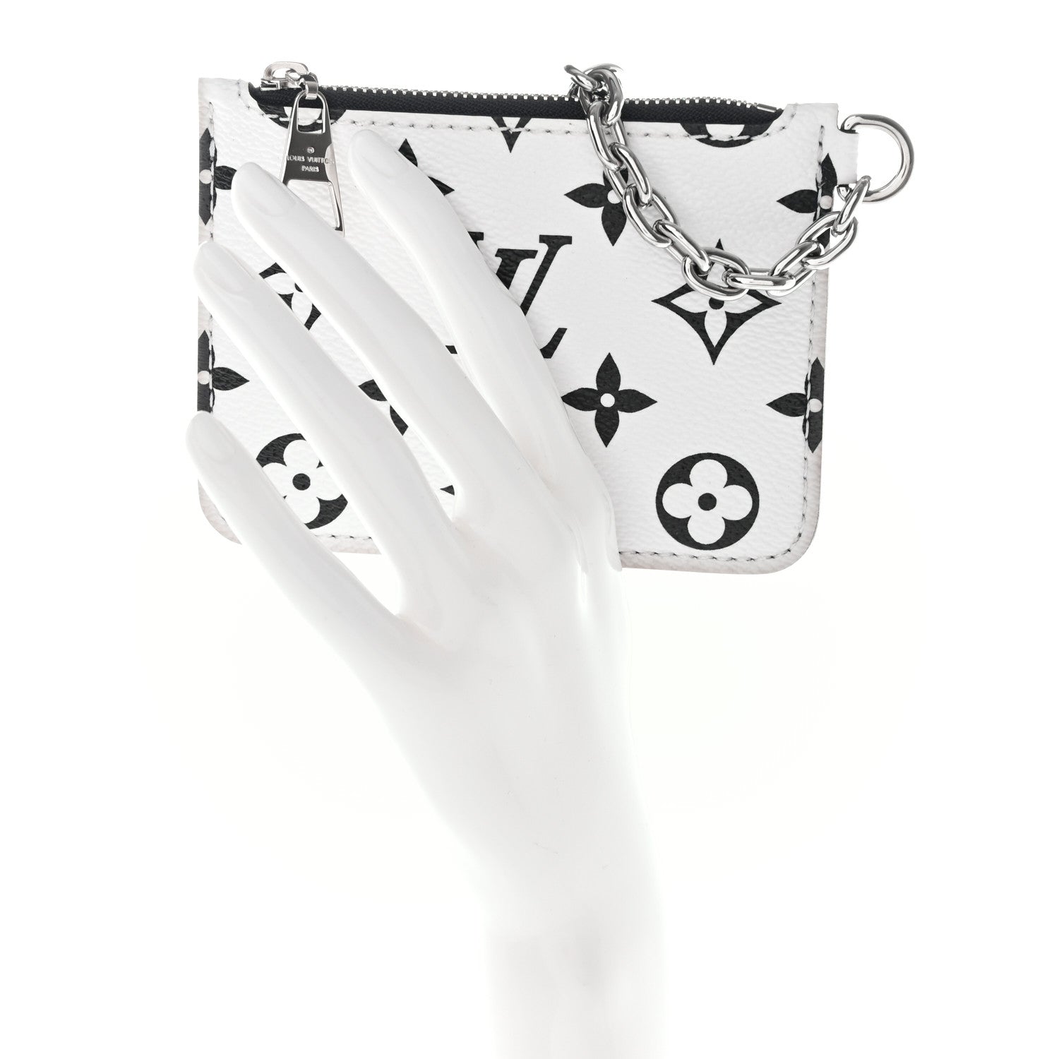 Louis Vuitton Monogram Marelle Pochette Black White 2 of 8