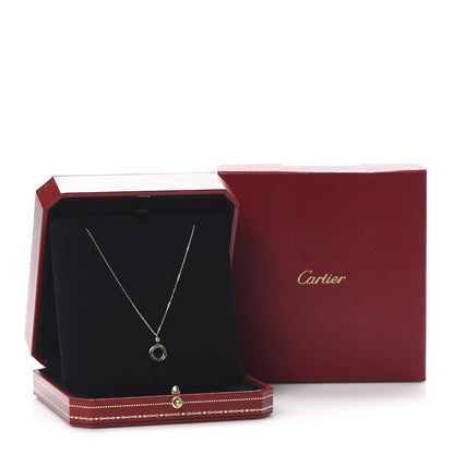 Cartier 18K Pink Yellow White Gold Diamond Trinity Pendant Necklace 7 of 7