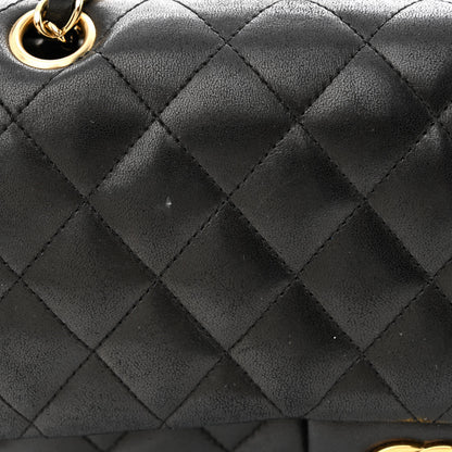 Chanel Lambskin Quilted Medium Double Flap Black 11 of 13