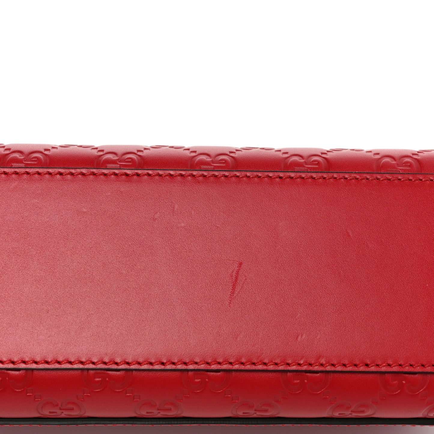 Guccissima Medium Padlock Shoulder Bag Hibiscus Red