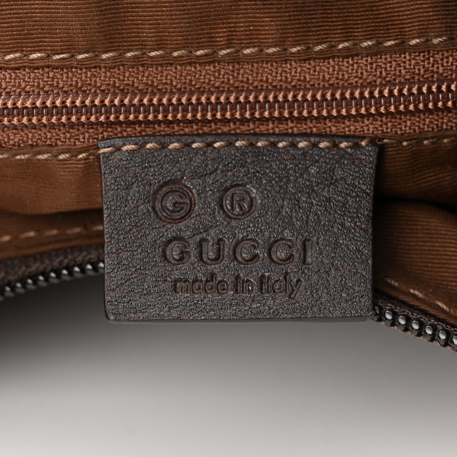 Gucci Canvas GG Reins Hobo Brown Black 6 of 12