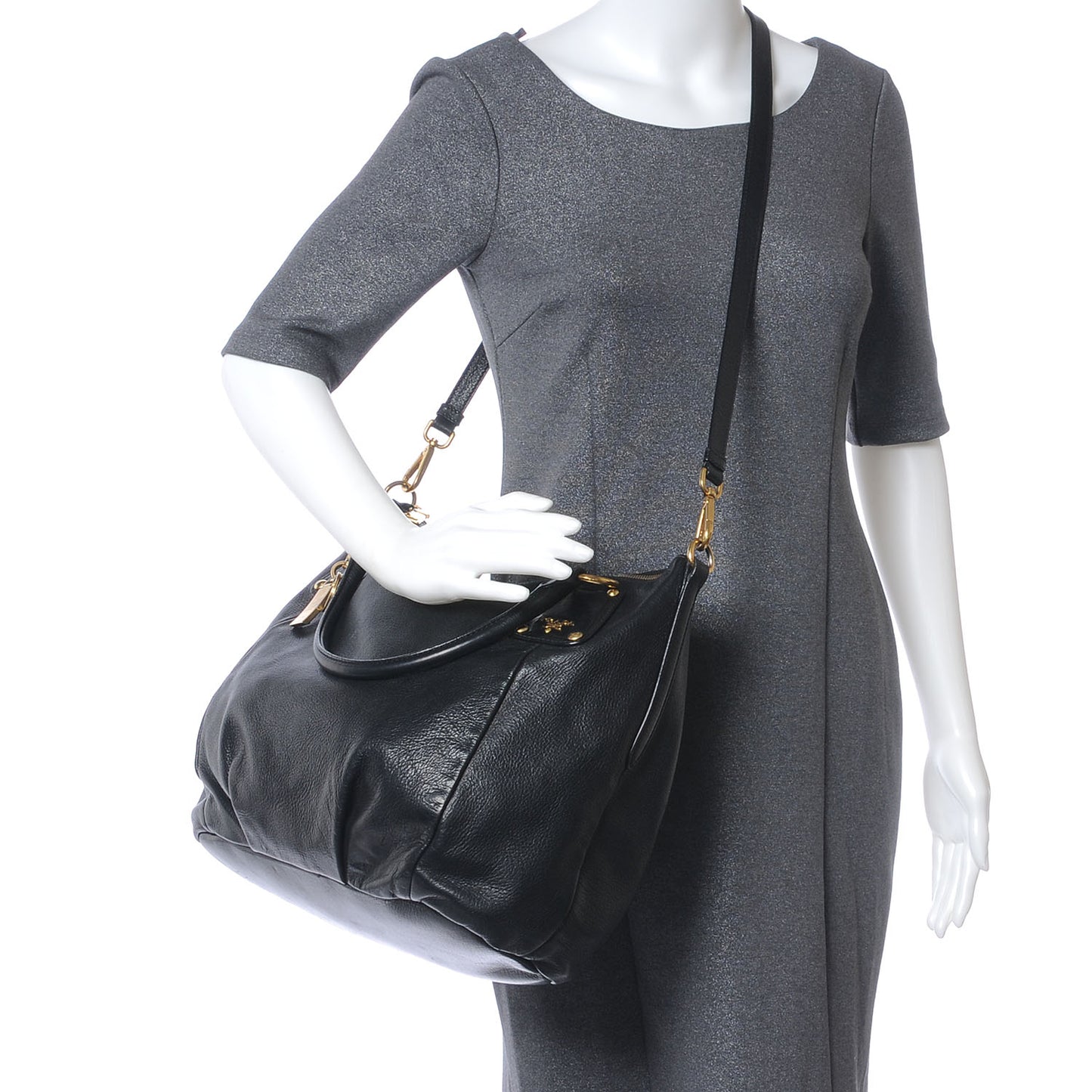 Cervo Shine Tote Black