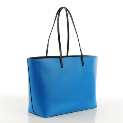 Fendi Vitello Elite Cuoio Monster Buggies Medium Roll Tote Blue Royal Black 3 of 9