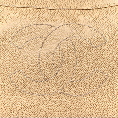 Chanel Caviar CC Wood Chain Hobo Beige 8 of 10