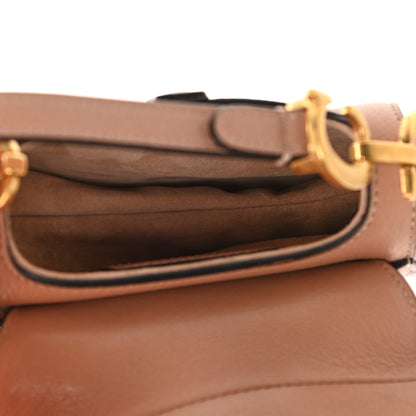 Christian Dior Goatskin Micro Saddle Bag Rose Des Vent 5 of 10