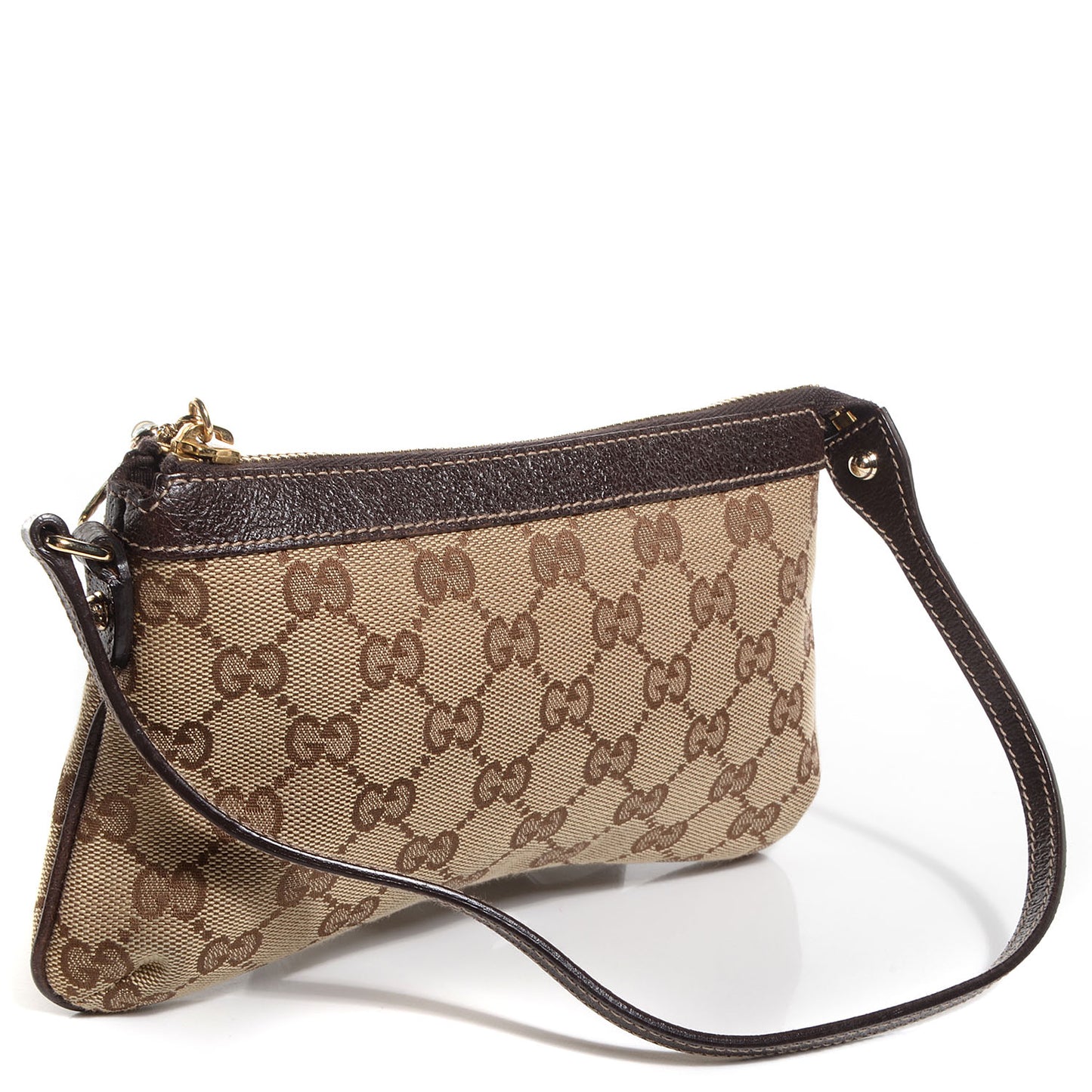 Monogram Bumble Bee Charm Pochette Brown