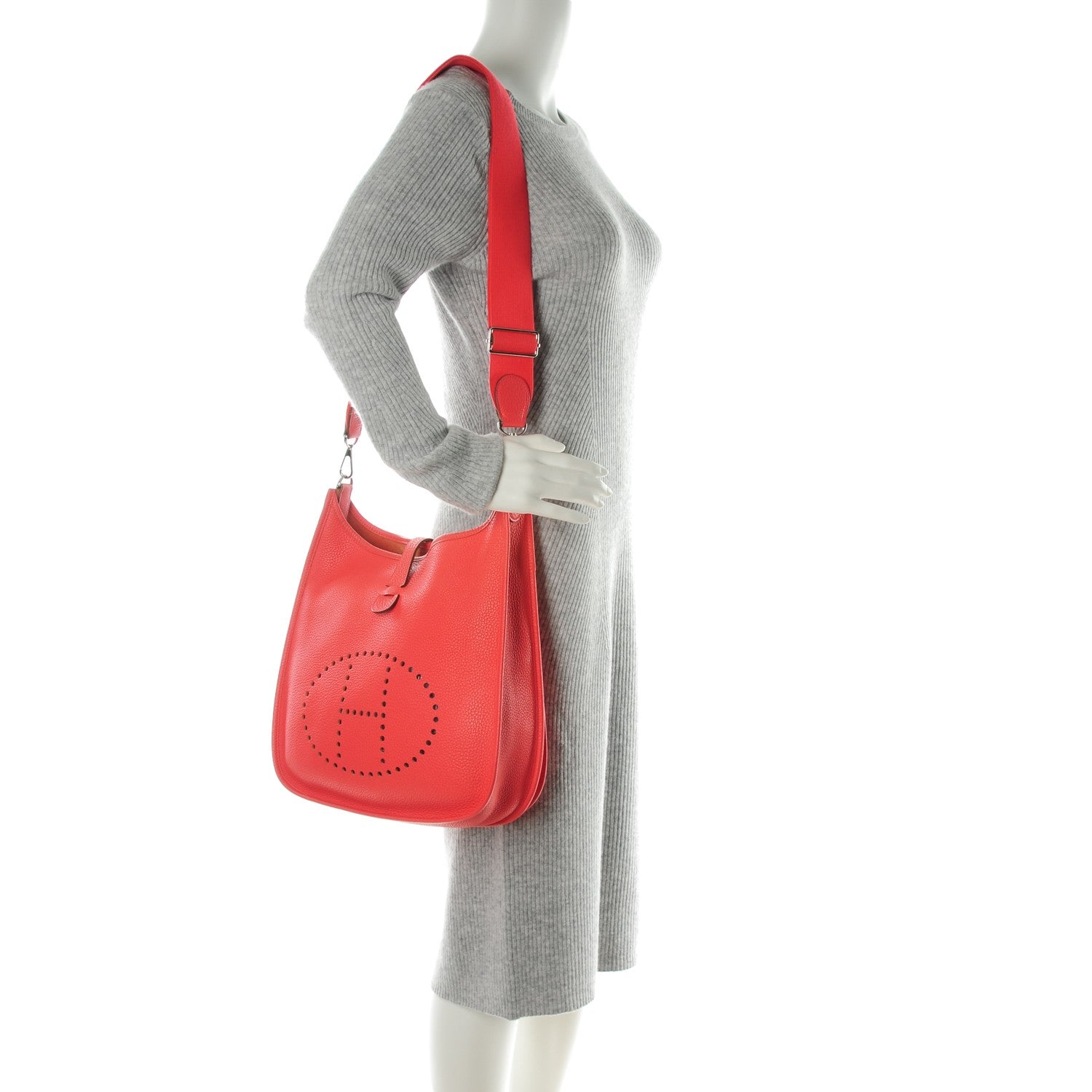 Hermes Taurillon Clemence Evelyne III GM Bougainvillea 2 of 8