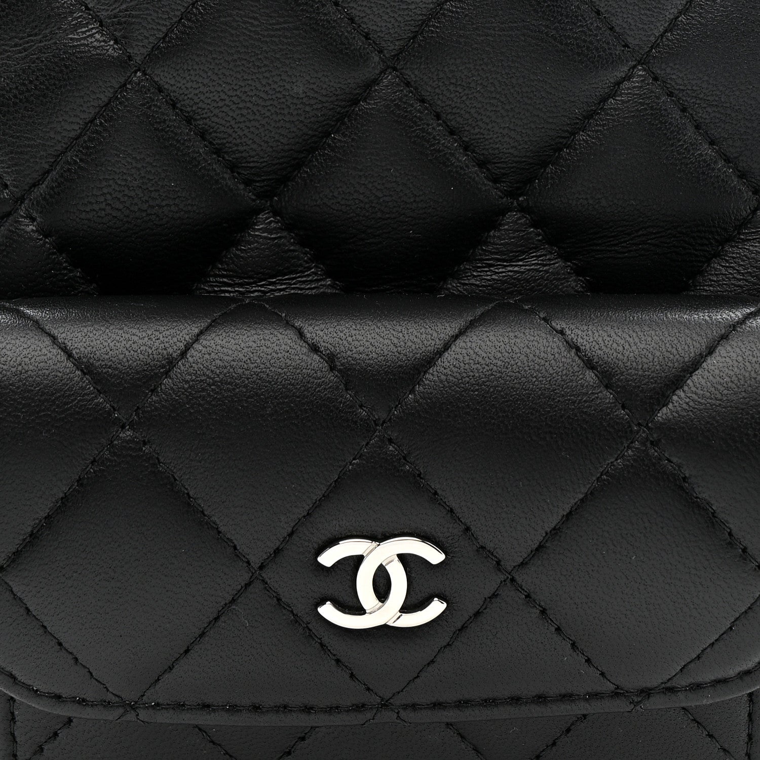 Chanel Lambskin Quilted CC Mini Classic Backpack Black 8 of 10